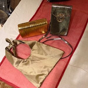 Gold and Silver Women's Bag Set